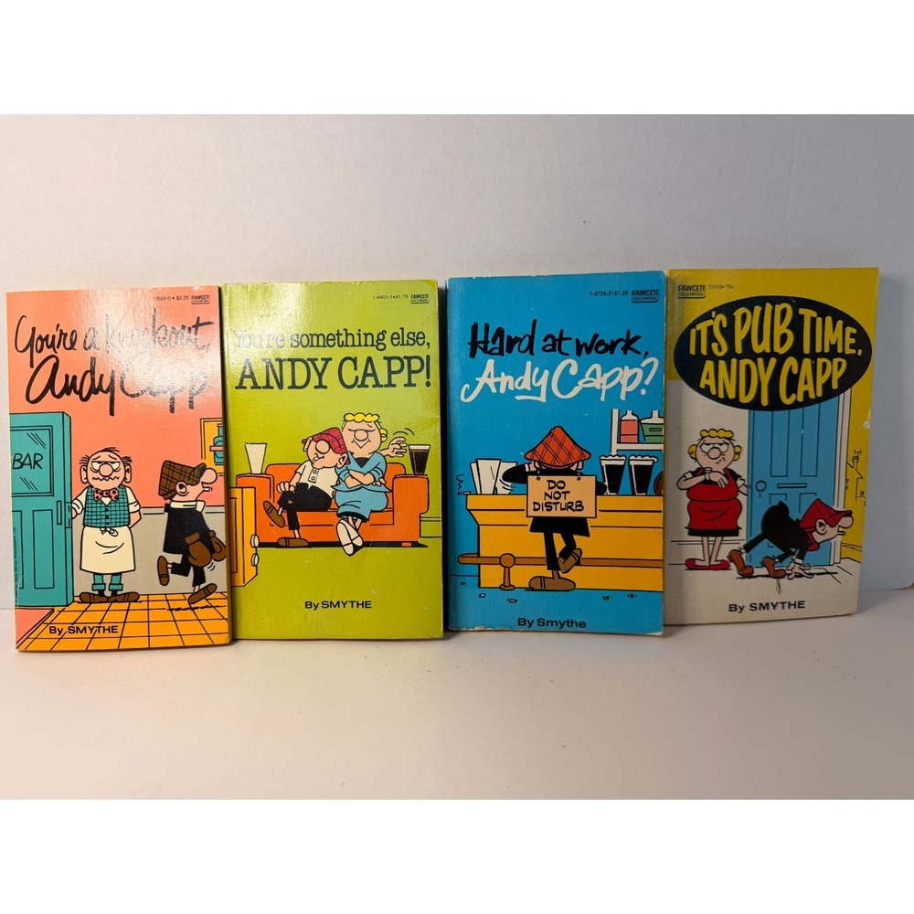 Vintage Andy Capp Paperback Lot Reg Smythe Fawcett Gold Medal Cartoon Books